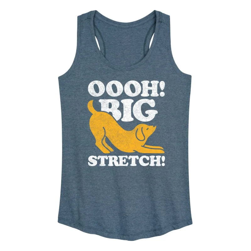Instant Message - Dog Oooh Big Stretch - Women's Racerback Tank Top sold by Zulily