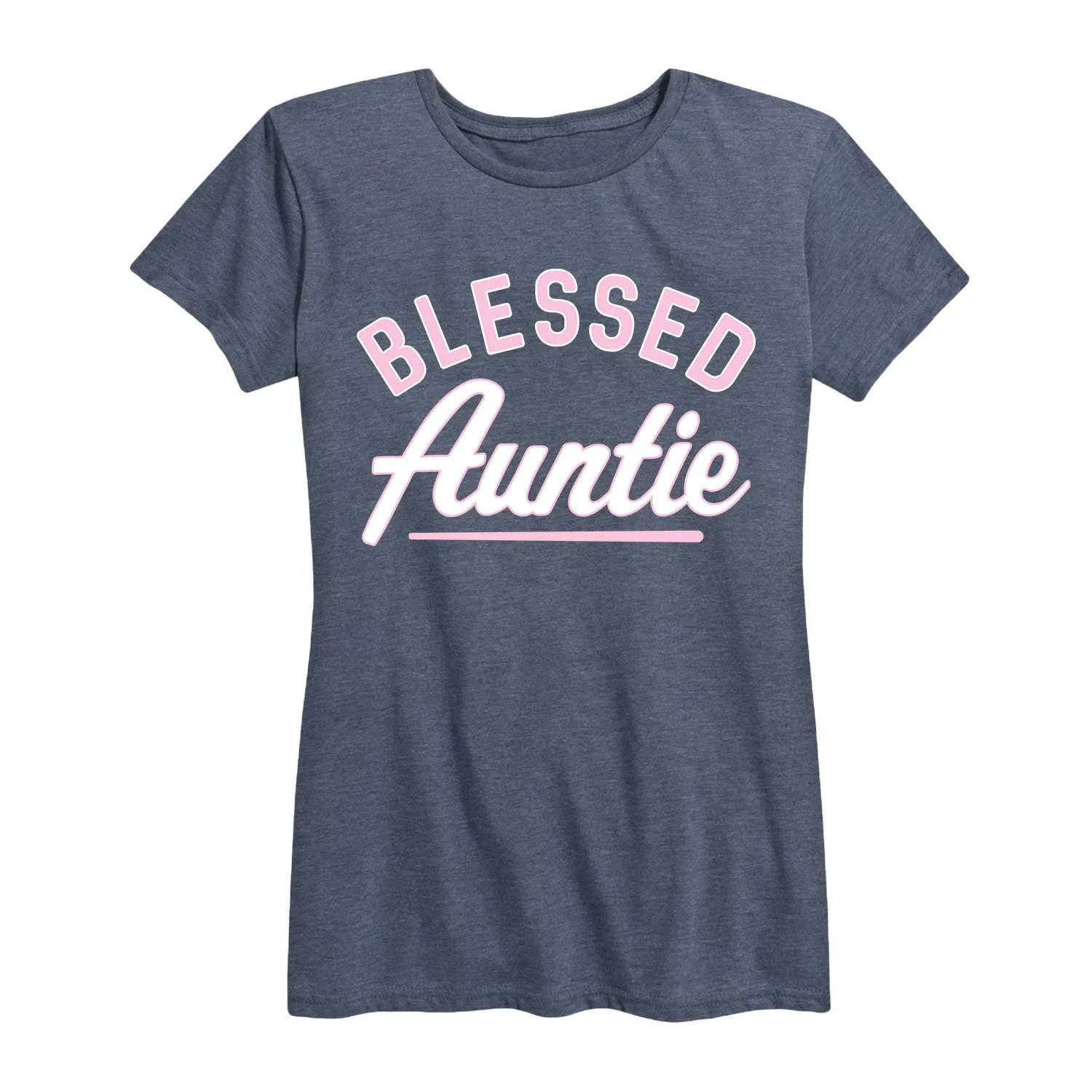 Instant Message - Blessed Auntie - Aunt Uncle - Women's Short Sleeve Graphic T-Shirt sold by Zulily