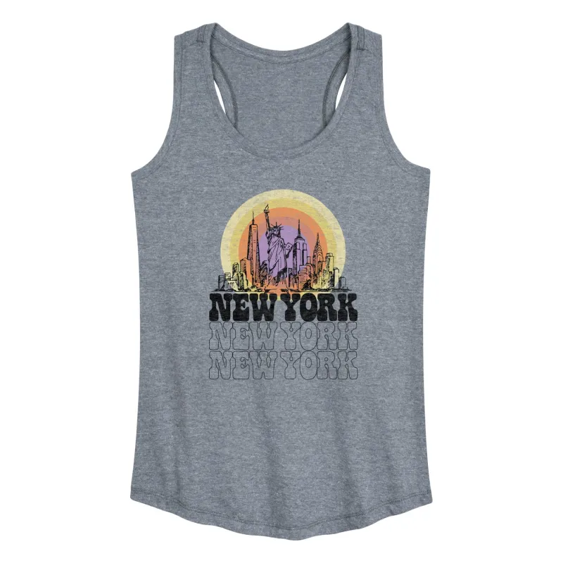 Instant Message - New York Vintage - Women's Racerback Tank Top made by Zulily