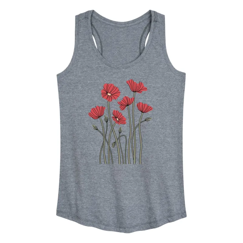 Instant Message - Abstract Poppies - Women's Racerback Tank sold by Zulily