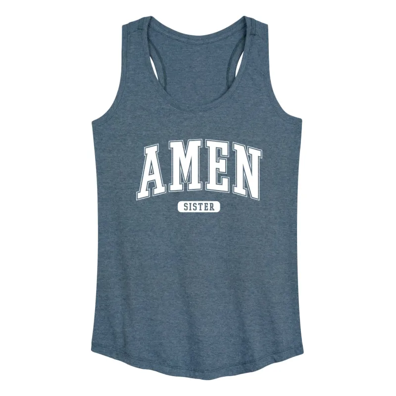 Instant Message - Collegiate Amen - Women's Racerback Tank Top sold by Zulily