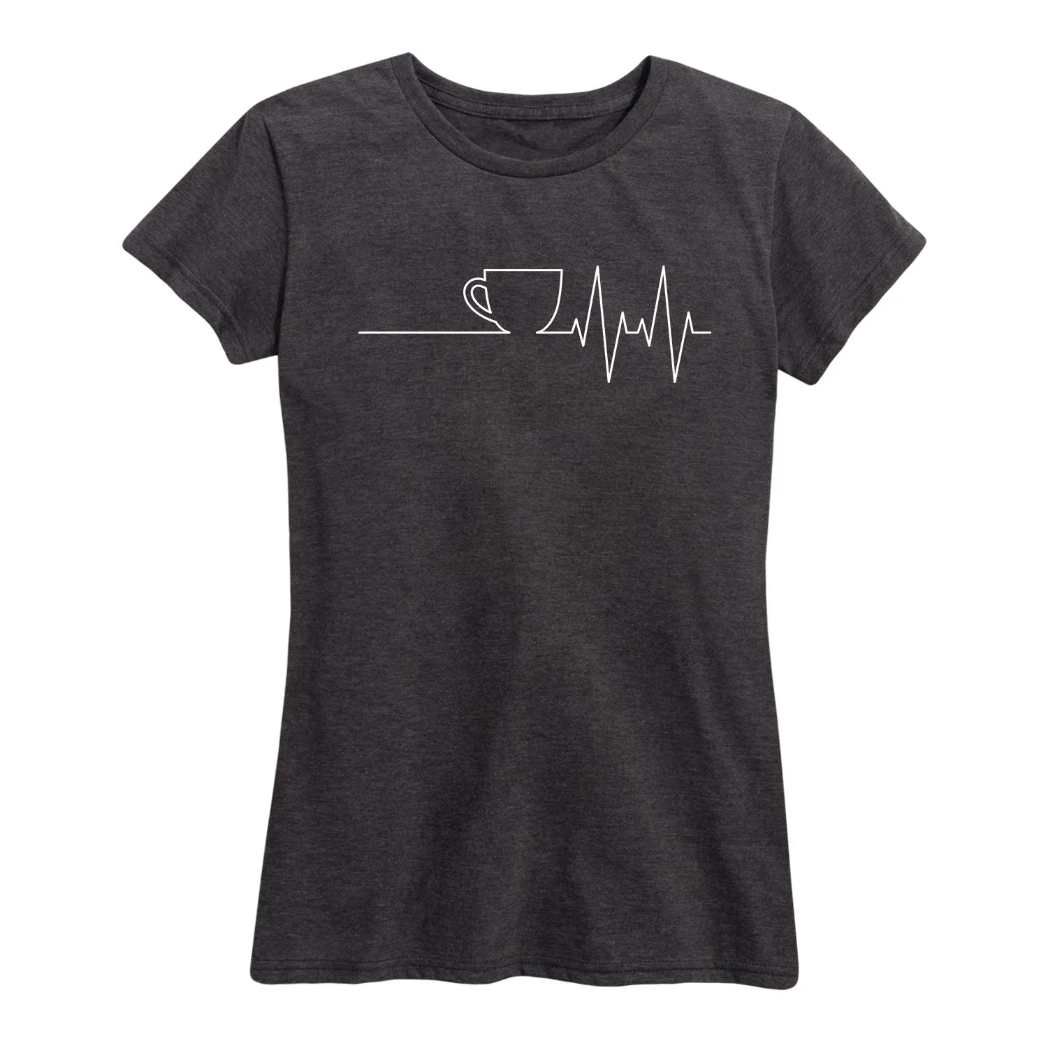Instant Message - Coffee Ekg - Women's Short Sleeve Graphic T-Shirt sold by Zulily