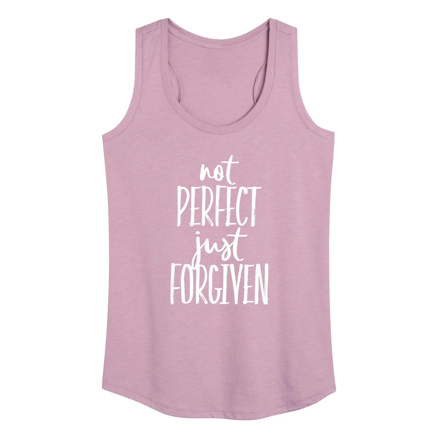Instant Message - Not Perfect Just Forgiven - Women's Racerback Tank Top sold by Zulily product image thumbnail 4