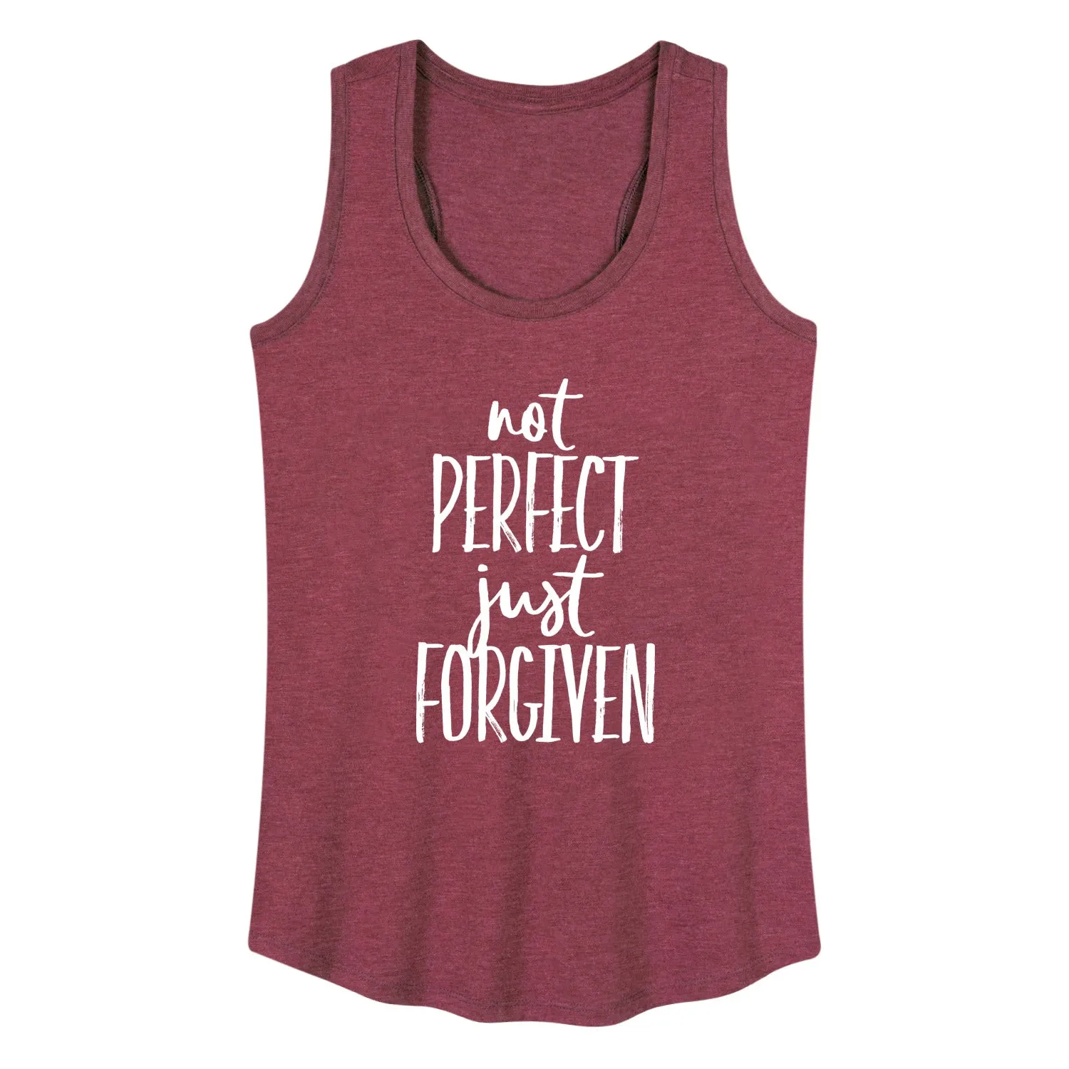 Instant Message - Not Perfect Just Forgiven - Women's Racerback Tank Top sold by Zulily product image thumbnail 5