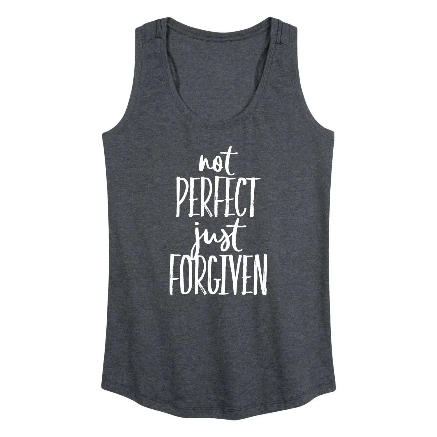 Instant Message - Not Perfect Just Forgiven - Women's Racerback Tank Top sold by Zulily product image thumbnail 2