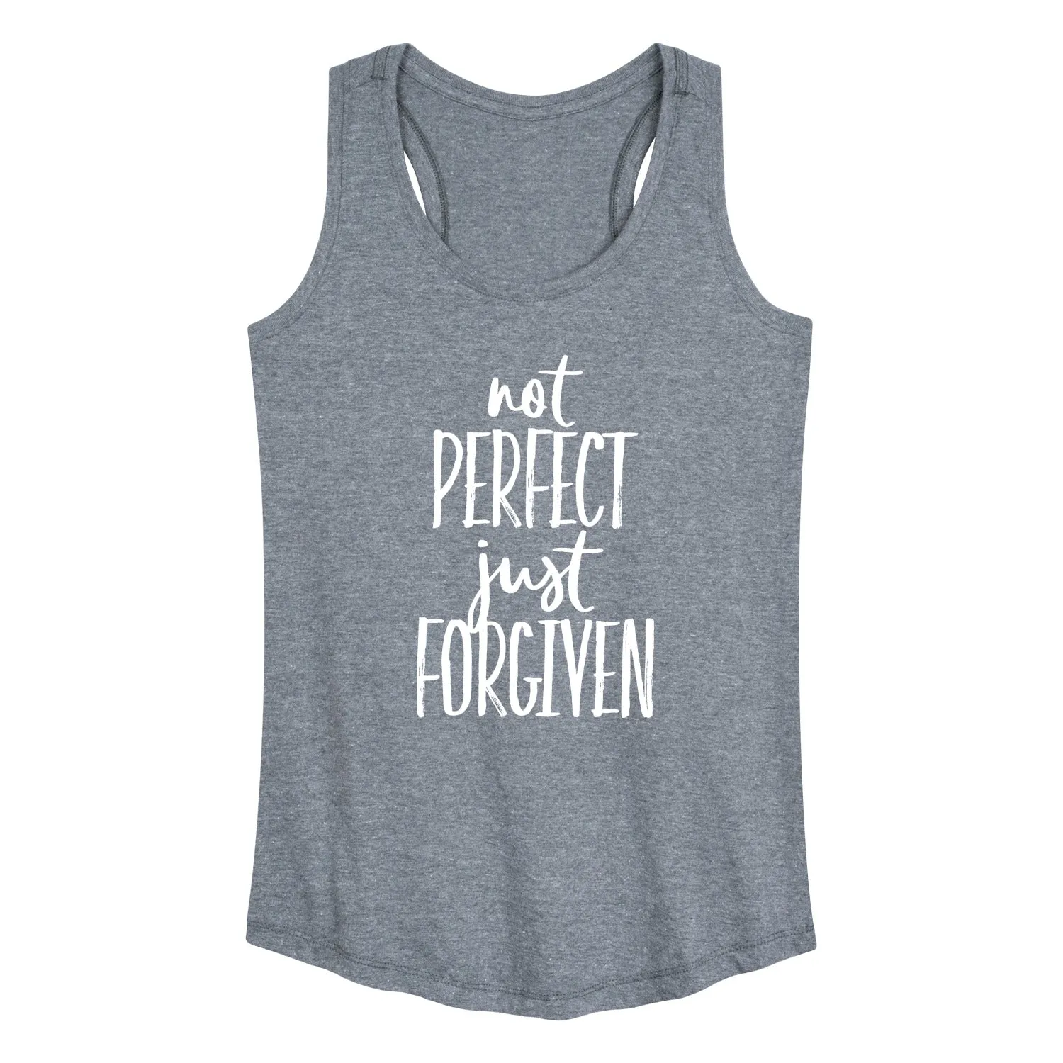 Instant Message - Not Perfect Just Forgiven - Women's Racerback Tank Top sold by Zulily product image thumbnail 3