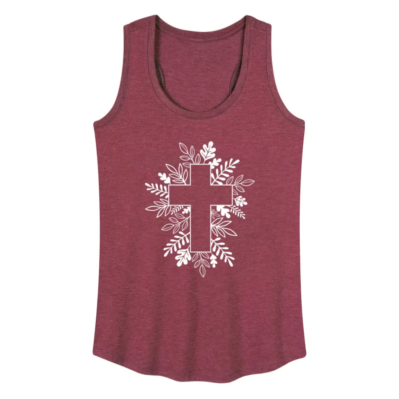 Instant Message - Foliage Cross - Women's Racerback Tank Top sold by Zulily