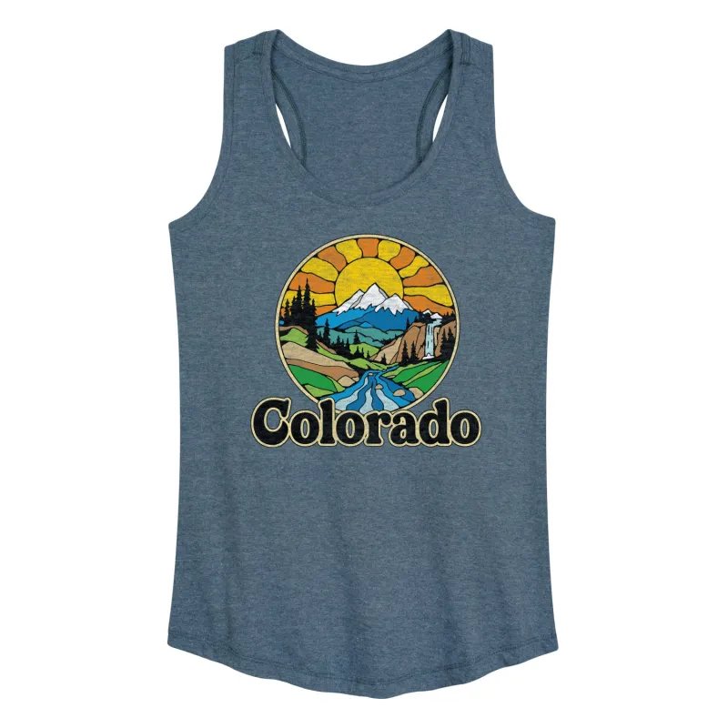 Instant Message - Groovy Colorado  - Women's Racerback Tank Top sold by Zulily