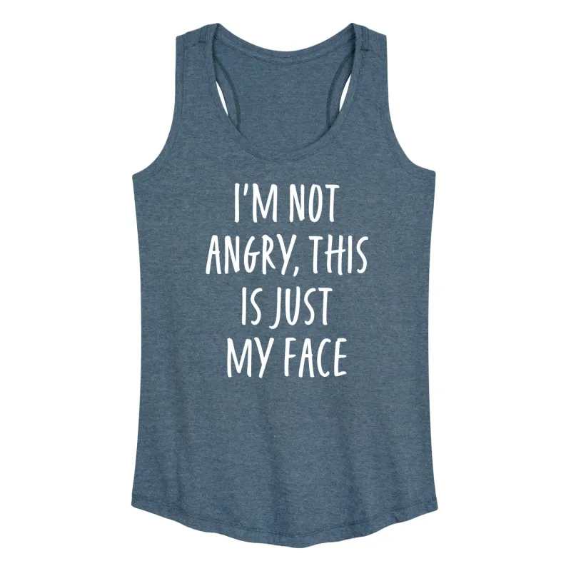 Instant Message - Not Angry Just My Face - Women's Racerback Tank Top sold by Zulily