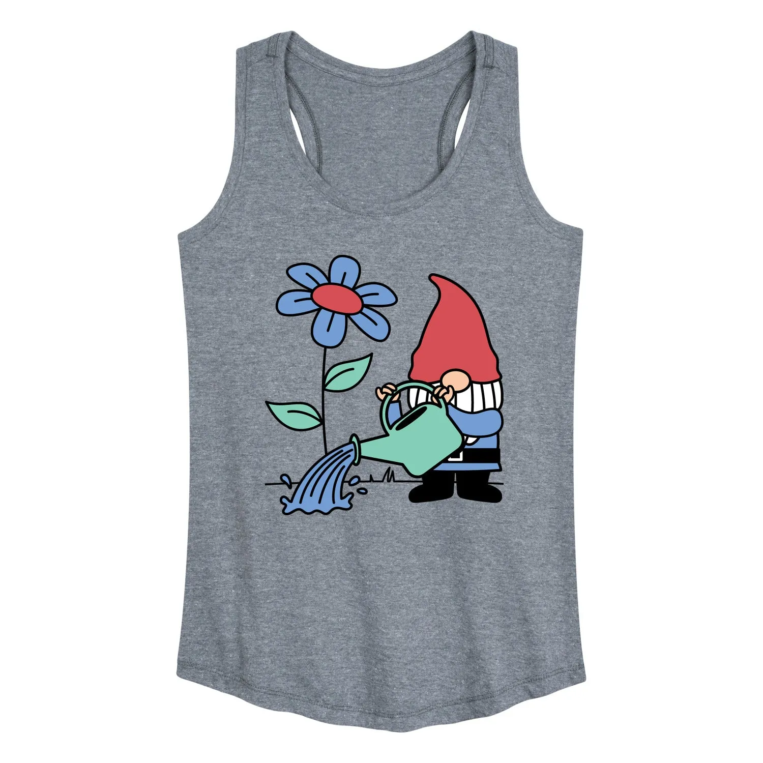 Instant Message - Gardening Gnome - Women's Racerback Tank Top sold by Zulily product image thumbnail 3