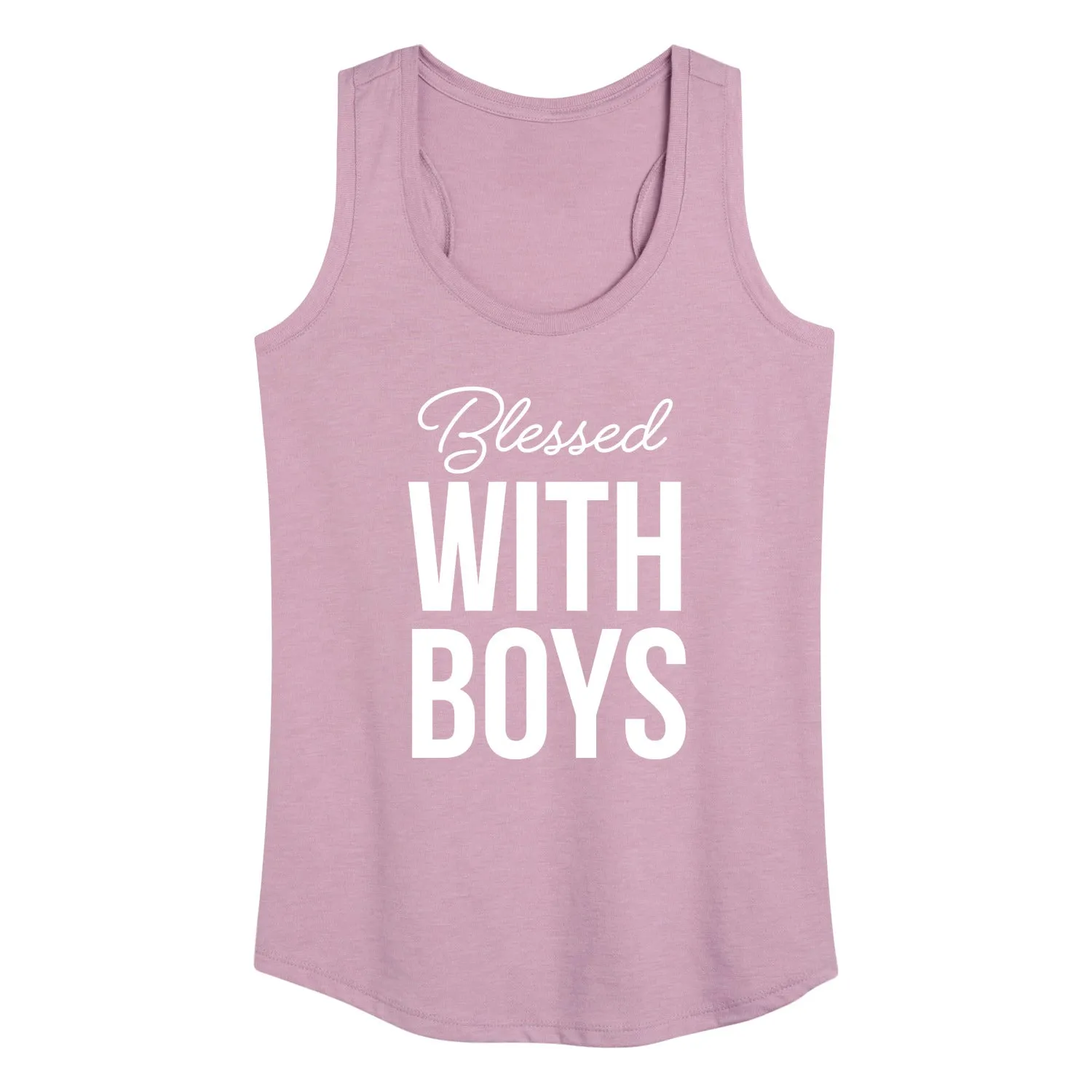 Instant Message - Blessed With Boys - Women's Racerback Tank Top sold by Zulily product image thumbnail 4