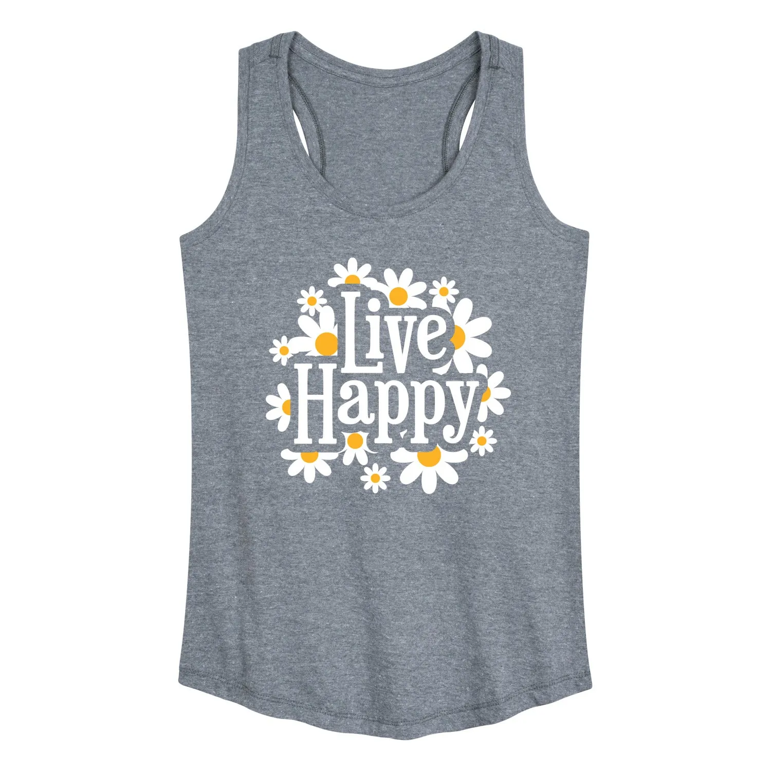 Instant Message - Spring - Live Happy - Women's Racerback Tank Top sold by Zulily product image thumbnail 3