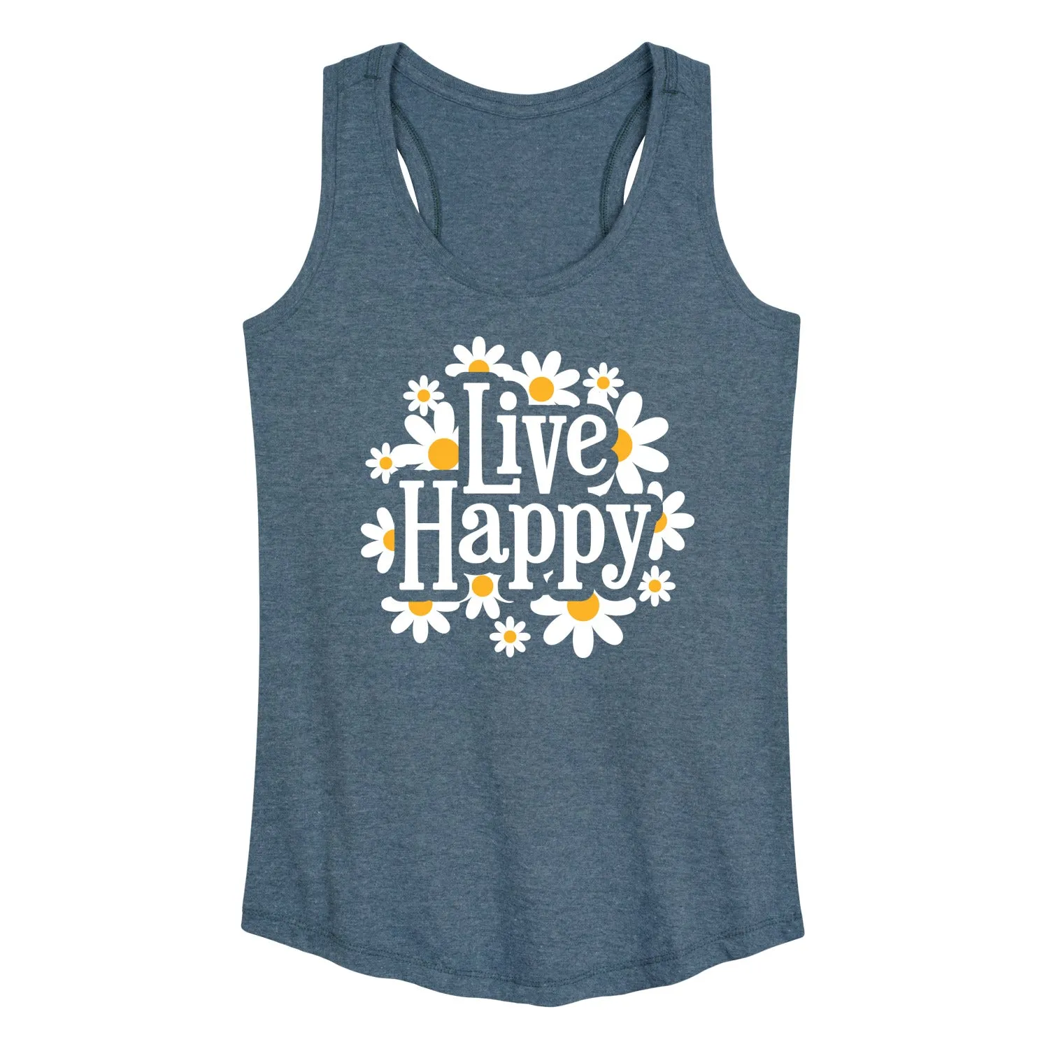 Instant Message - Spring - Live Happy - Women's Racerback Tank Top sold by Zulily product image thumbnail 4