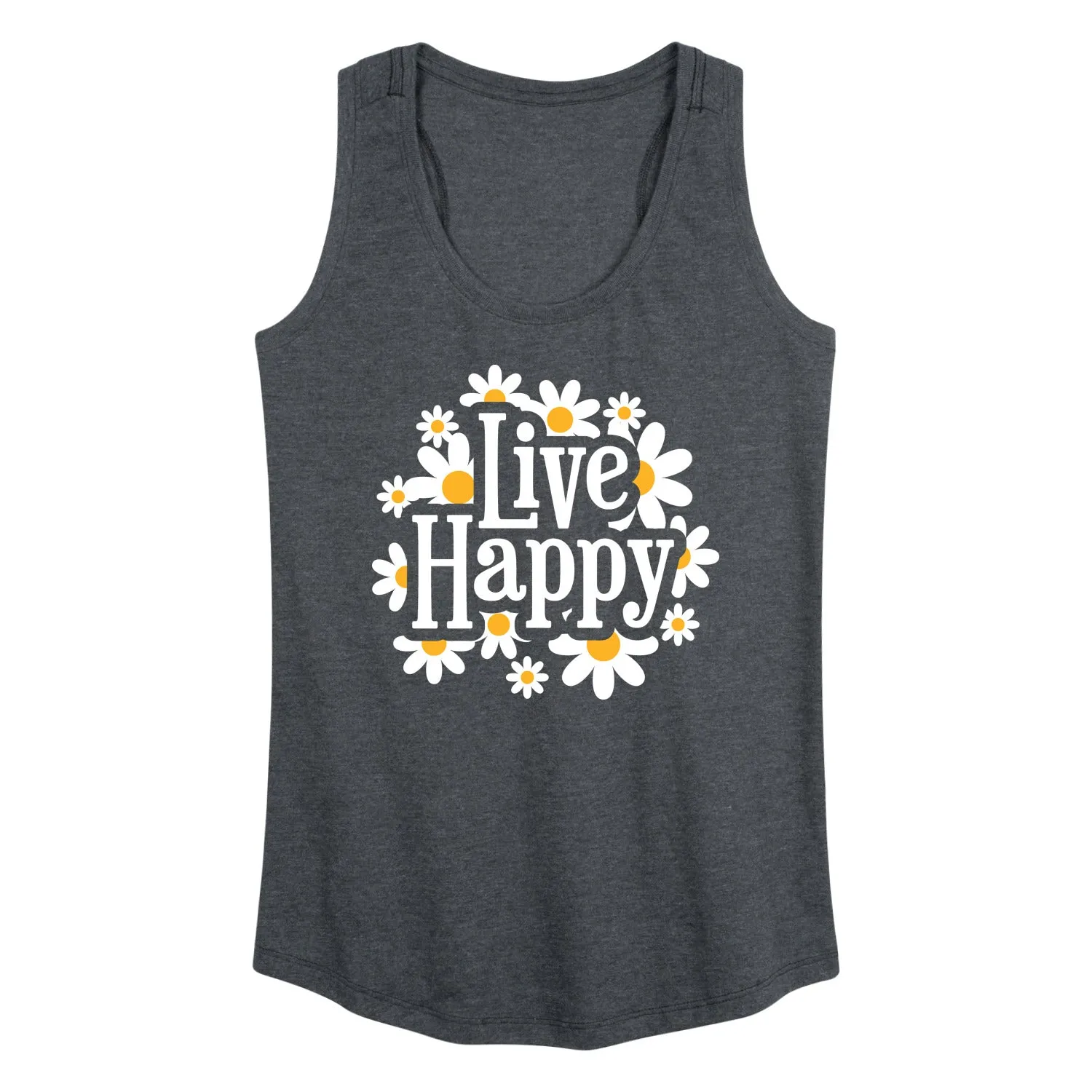 Instant Message - Spring - Live Happy - Women's Racerback Tank Top sold by Zulily product image thumbnail 2