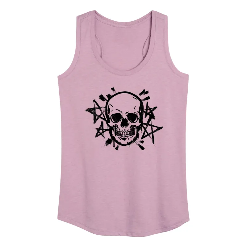 Instant Message - Skull And Stars - Women's Racerback Tank Top sold by Zulily