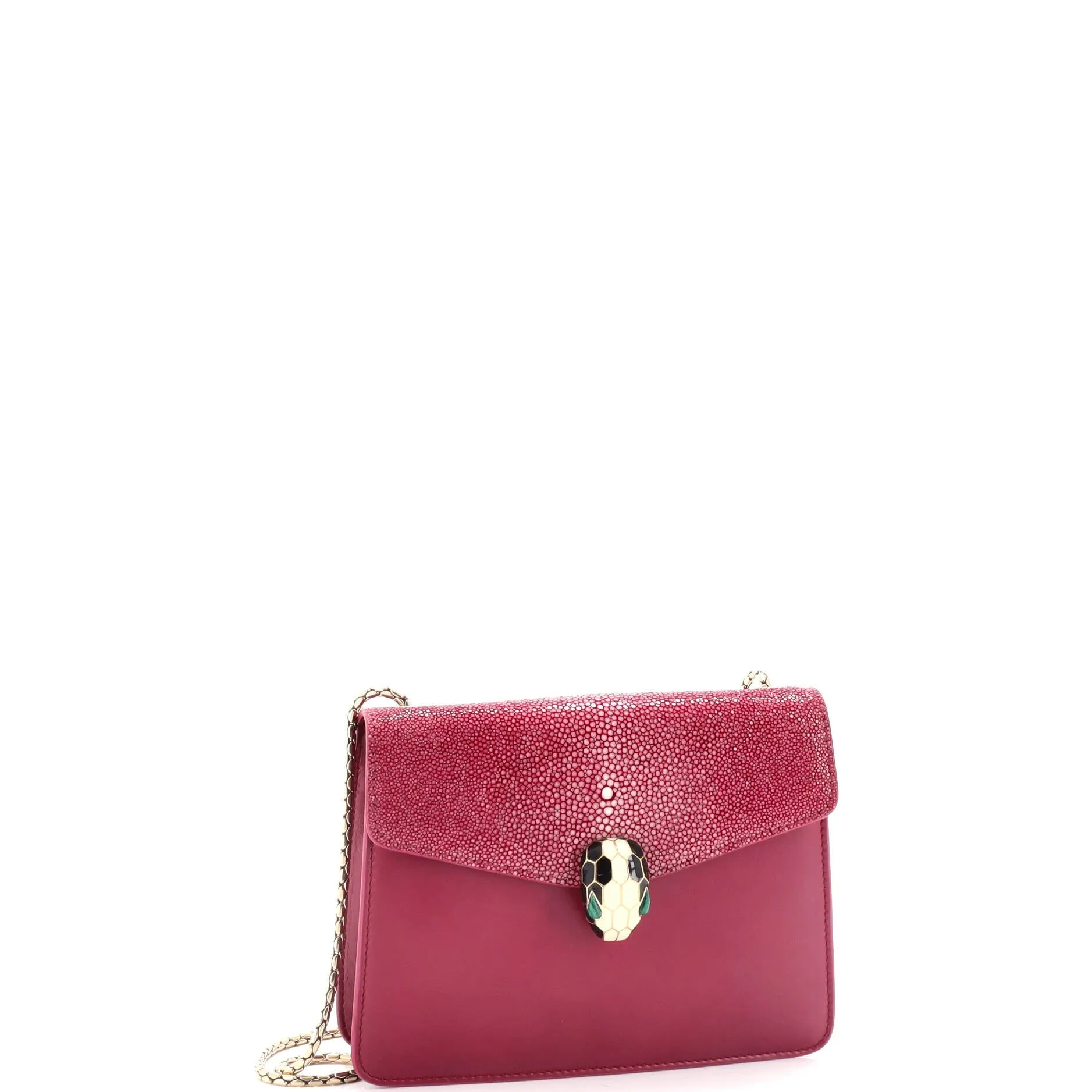 Pre-Loved Bvlgari Serpenti Forever Square Shoulder Bag Leather and Stingray Small sold by Zulily product image thumbnail 2