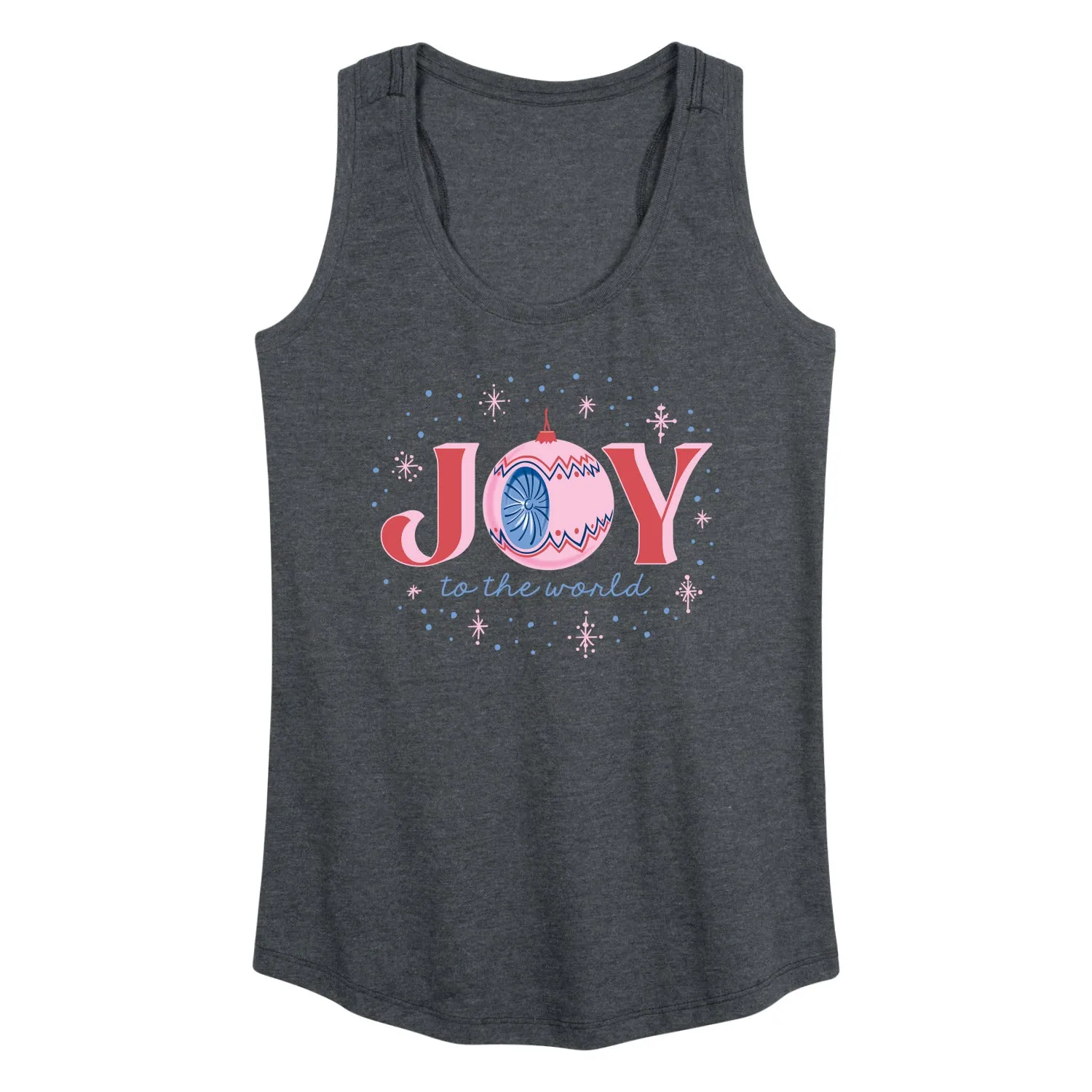 Instant Message - Christmas - Joy To The World Sparkle - Women's Racerback Tank Top sold by Zulily product image thumbnail 2