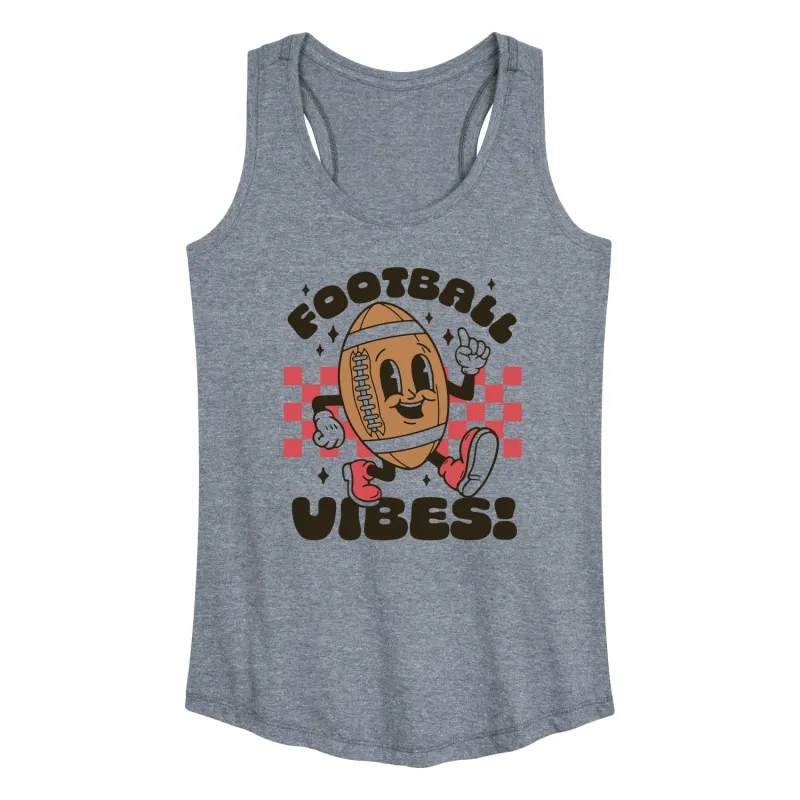 Instant Message - Football Vibes - Women's Racerback Tank Top sold by Zulily