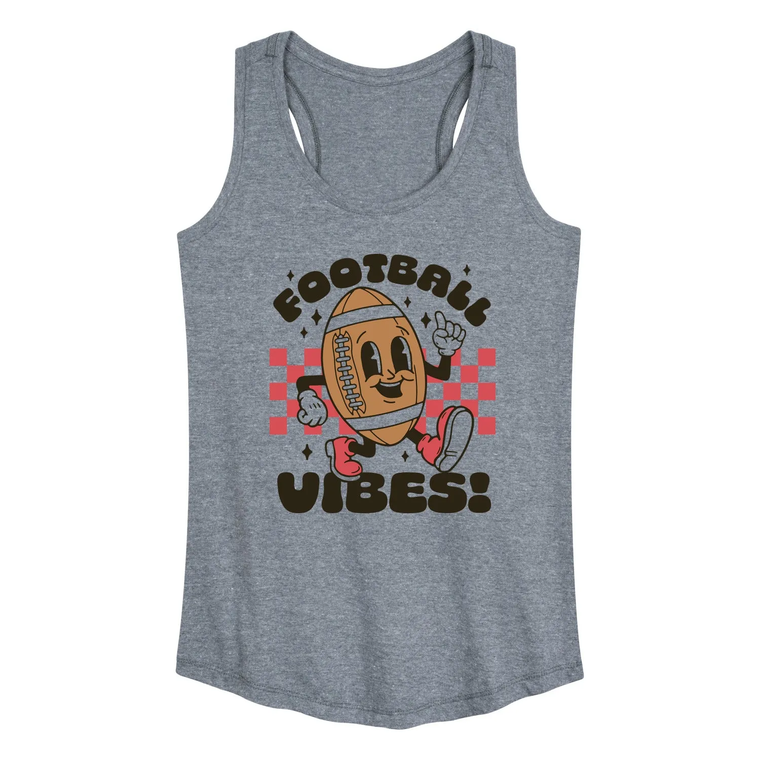 Instant Message - Football Vibes - Women's Racerback Tank Top sold by Zulily