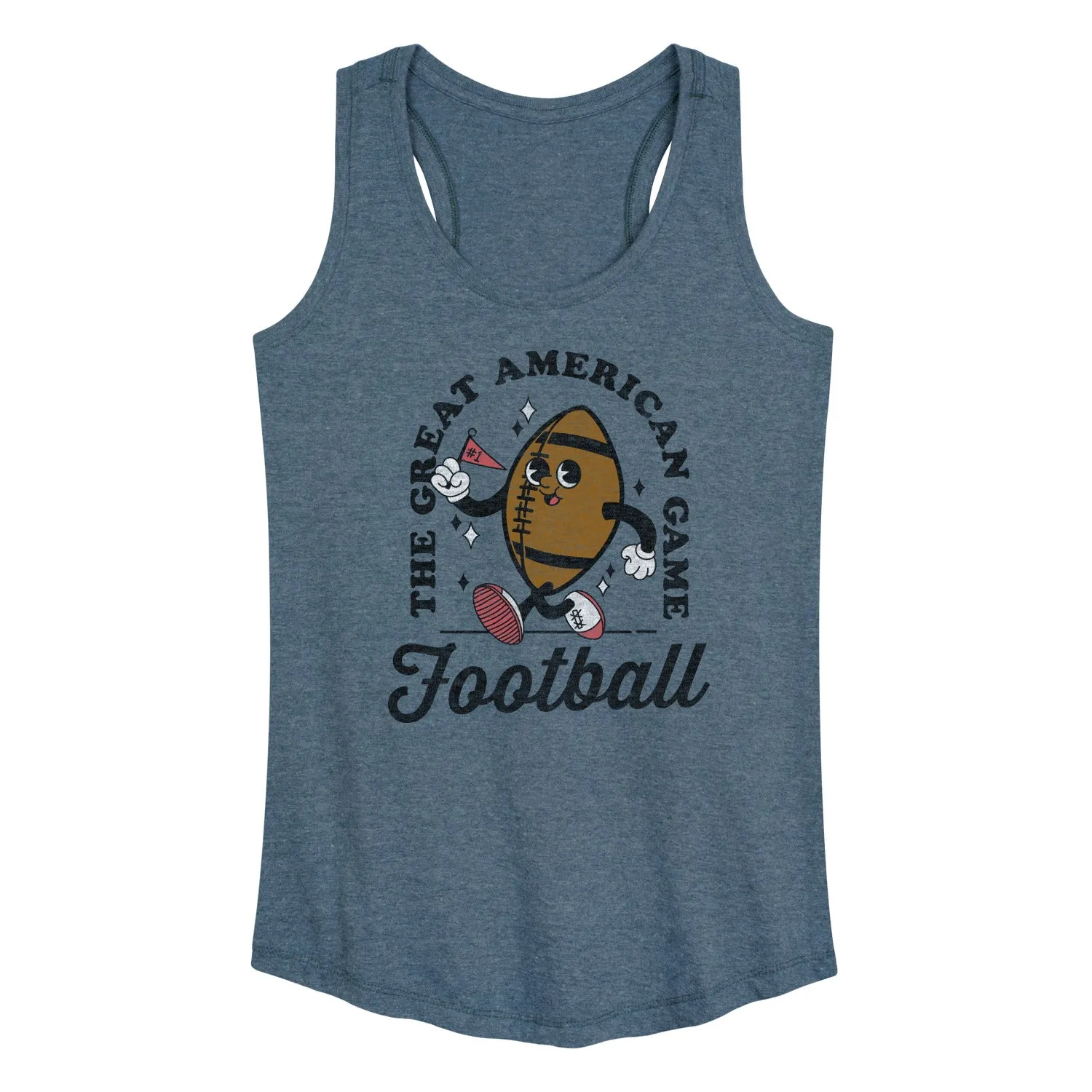 Instant Message - Vintage Football Mascot - Women's Racerback Tank Top sold by Zulily