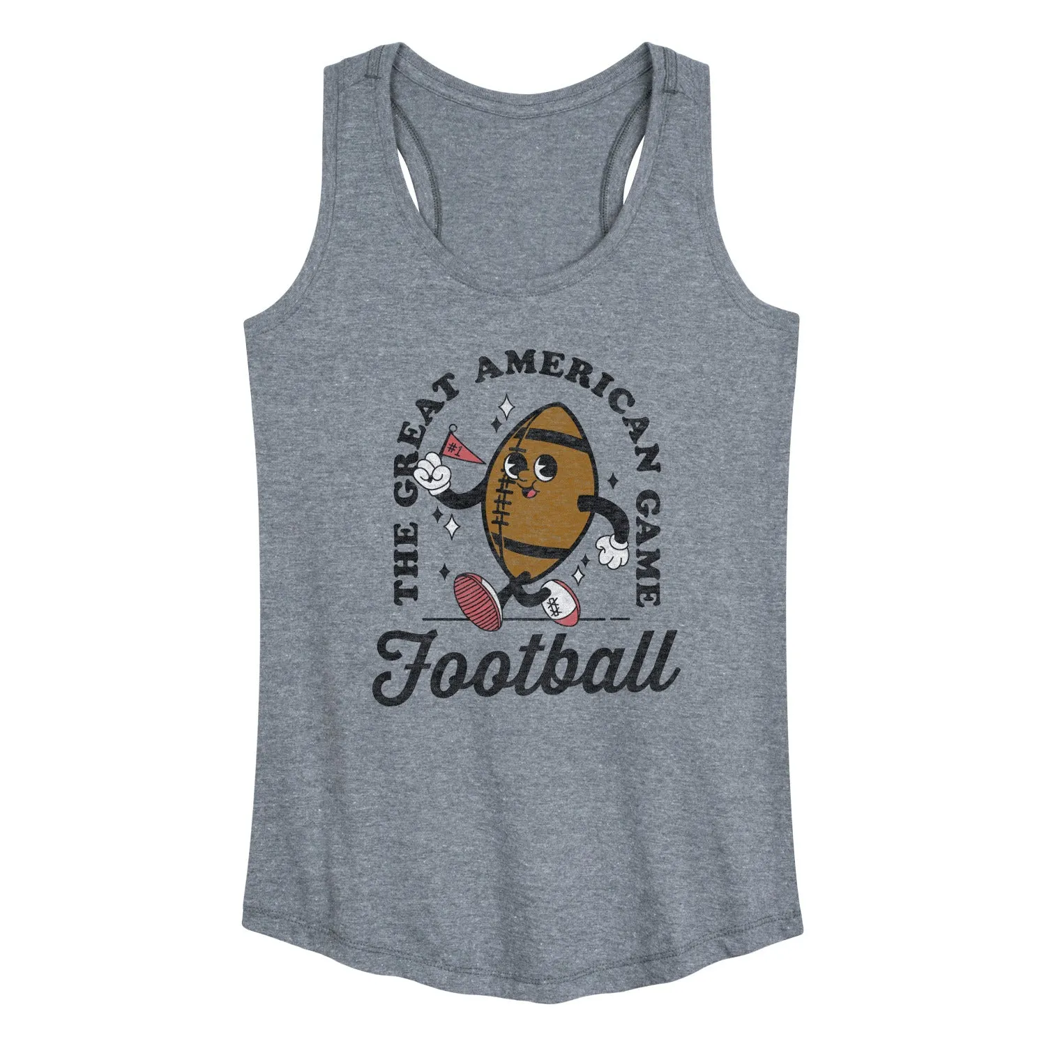 Instant Message - Vintage Football Mascot - Women's Racerback Tank Top sold by Zulily product image thumbnail 2