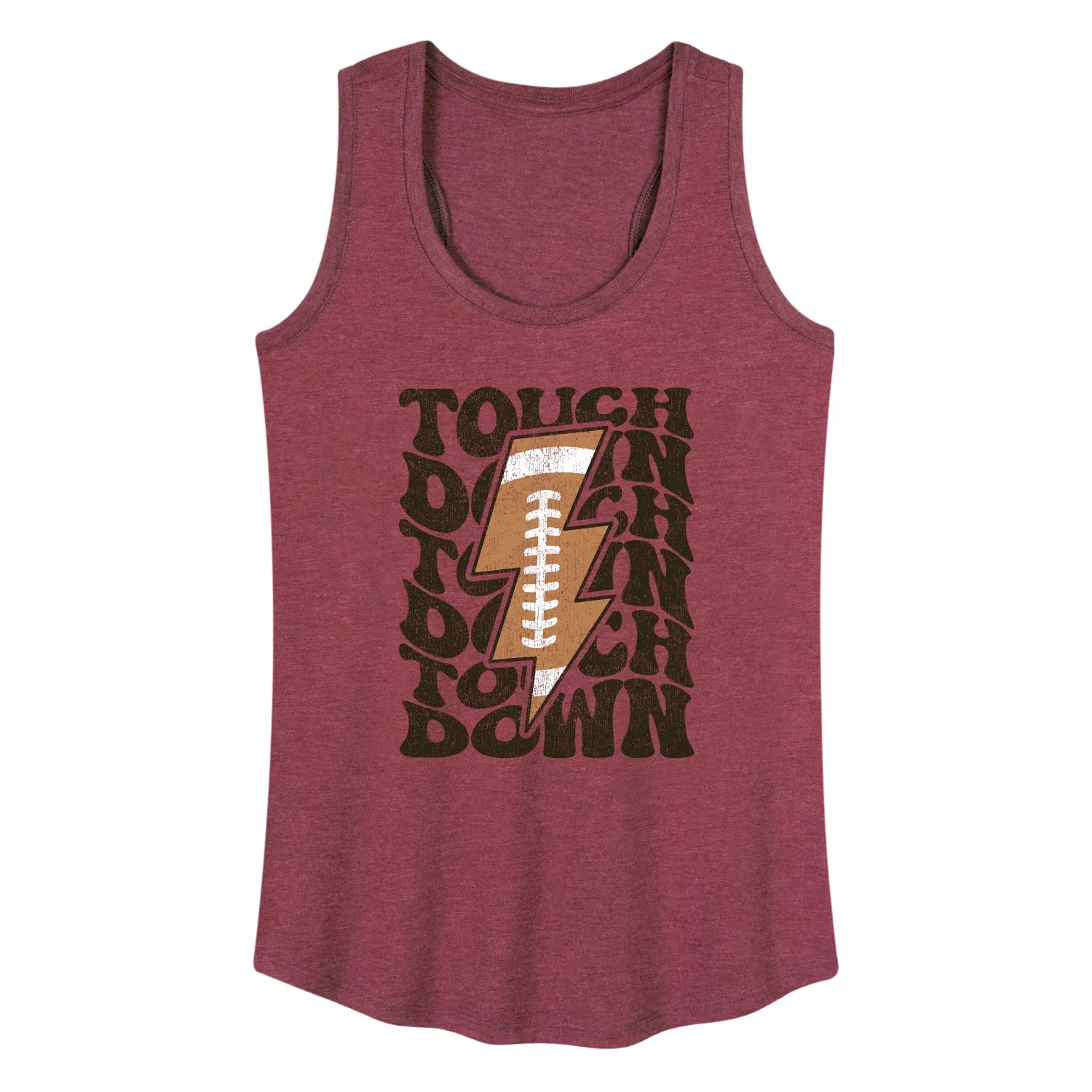 Instant Message - Football Lightning Bolt Touchdown - Women's Racerback Tank Top sold by Zulily product image thumbnail 3