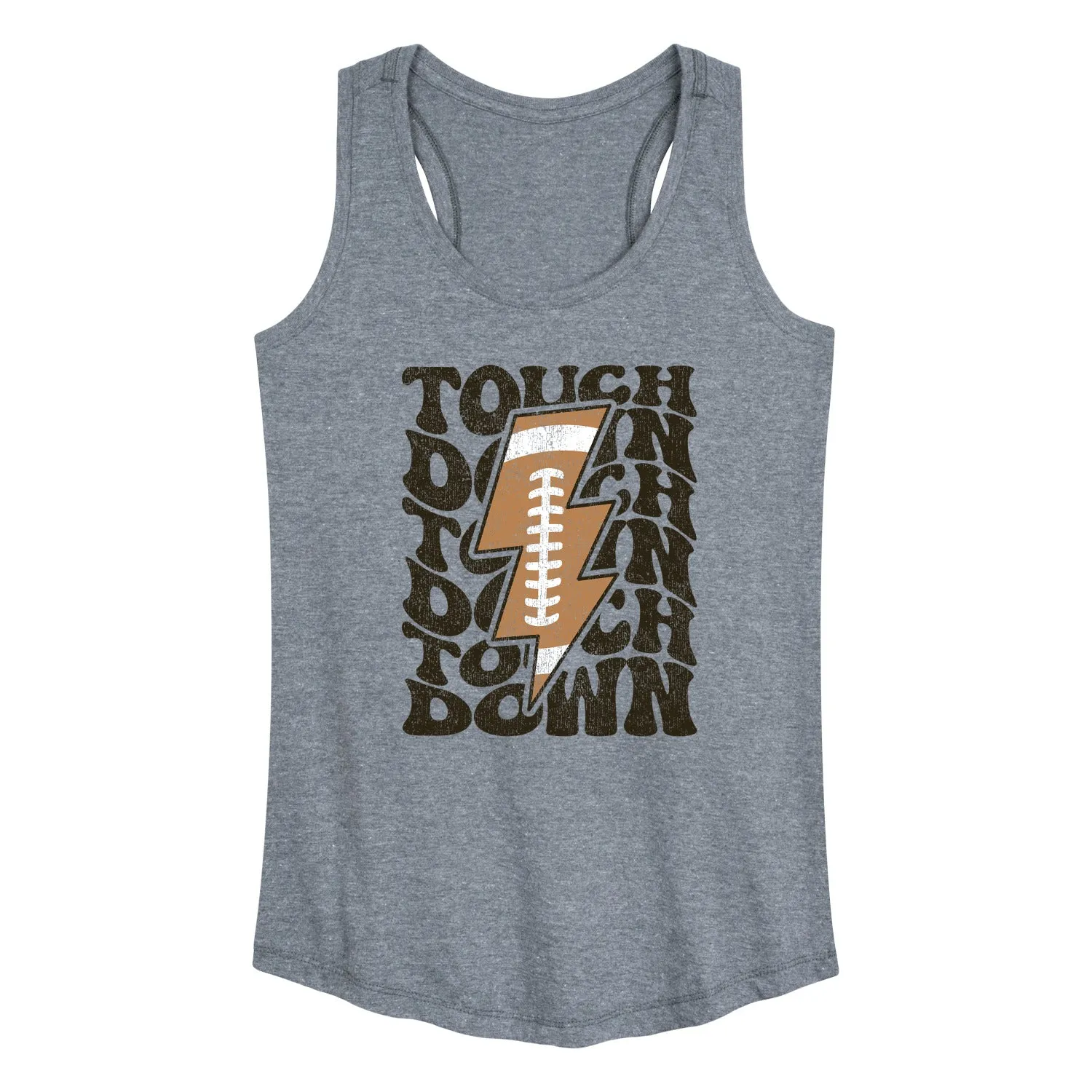 Instant Message - Football Lightning Bolt Touchdown - Women's Racerback Tank Top sold by Zulily