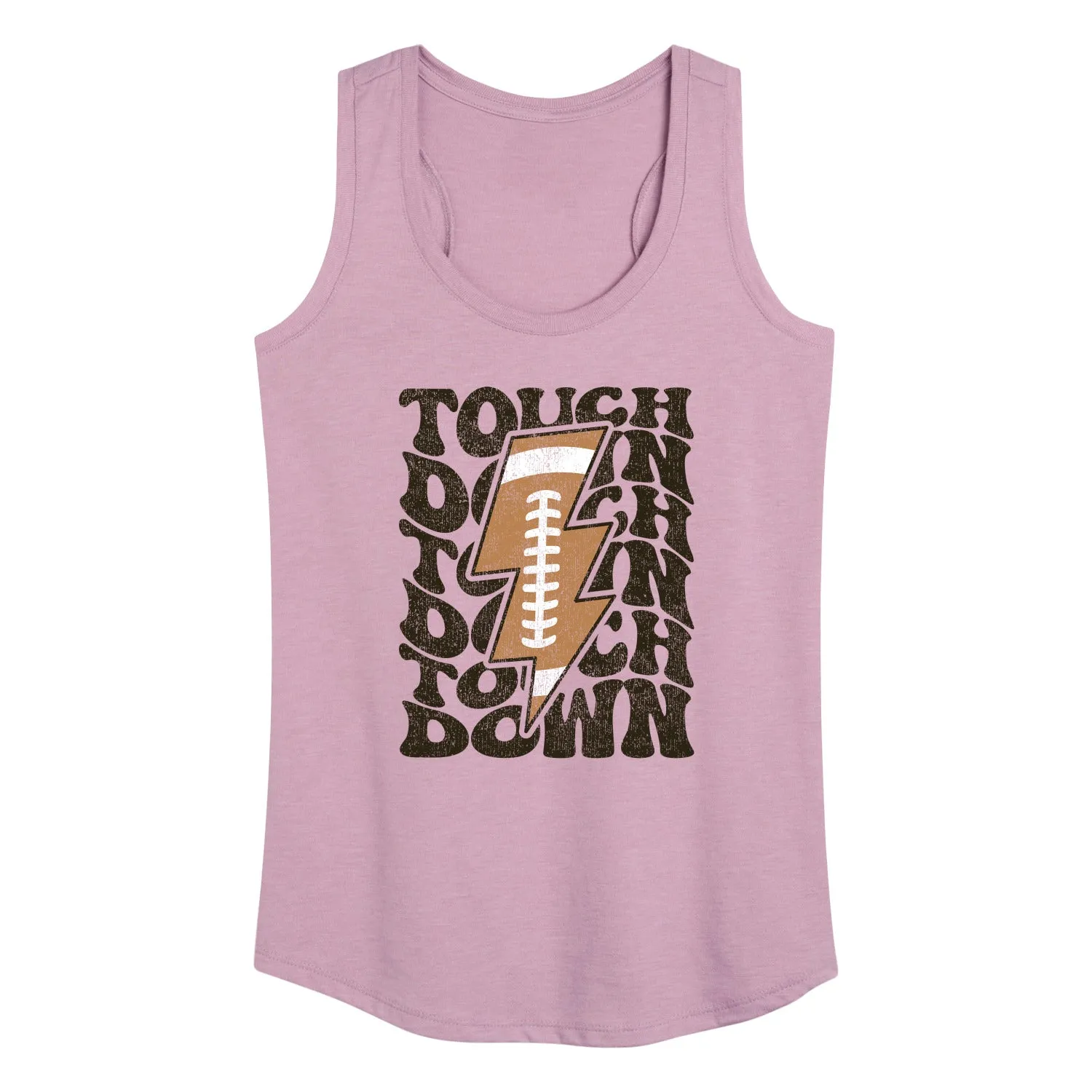 Instant Message - Football Lightning Bolt Touchdown - Women's Racerback Tank Top sold by Zulily product image thumbnail 2