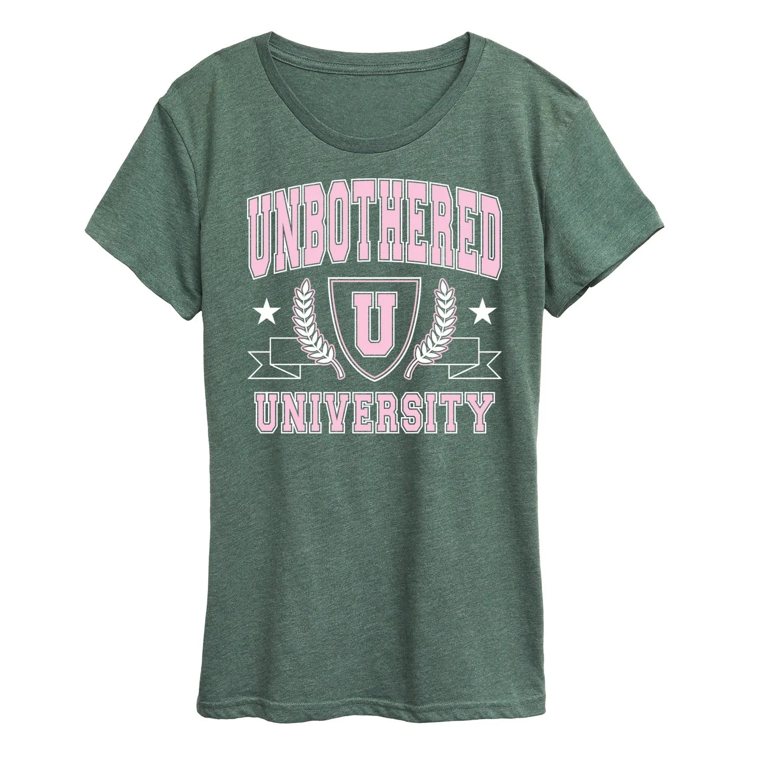 Instant Message - Unbothered University - Women's Short Sleeve Graphic T-Shirt sold by Zulily product image thumbnail 3
