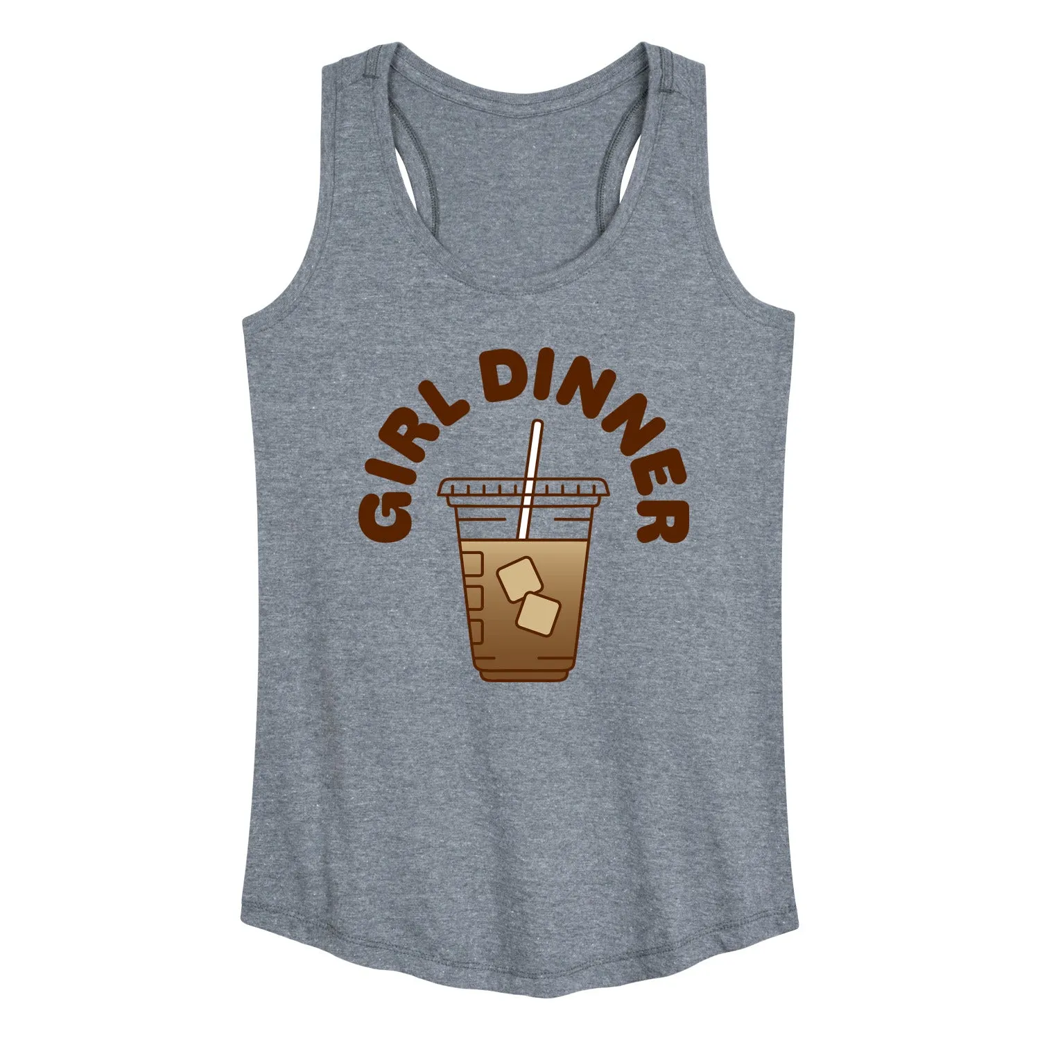 Instant Message - Iced Coffee Girl Dinner - Ladies Racerback Tank sold by Zulily