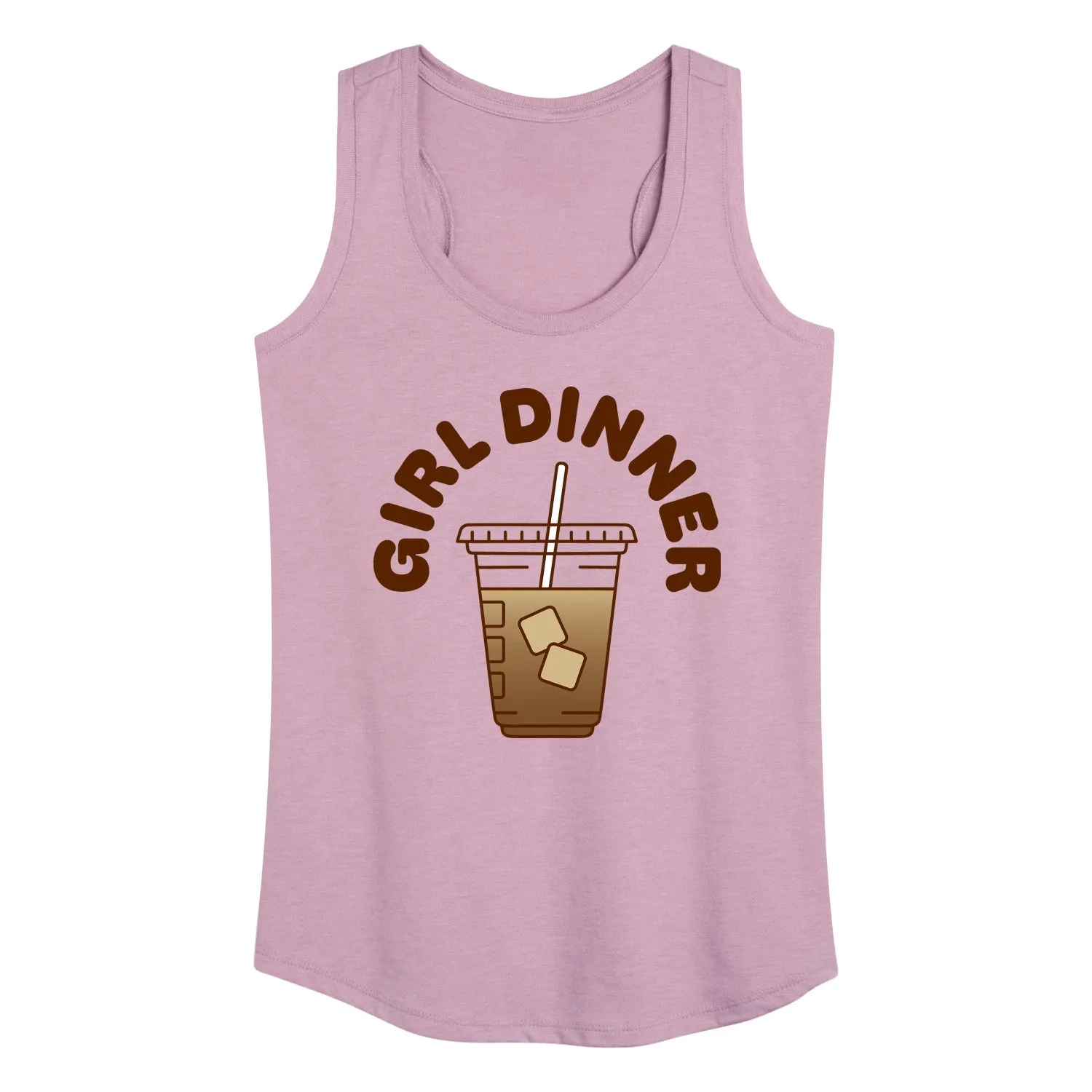 Instant Message - Iced Coffee Girl Dinner - Ladies Racerback Tank sold by Zulily product image thumbnail 2