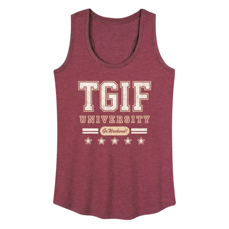 Instant Message - Tgif University - Women's Lightweight French Terry Pullover sold by Zulily