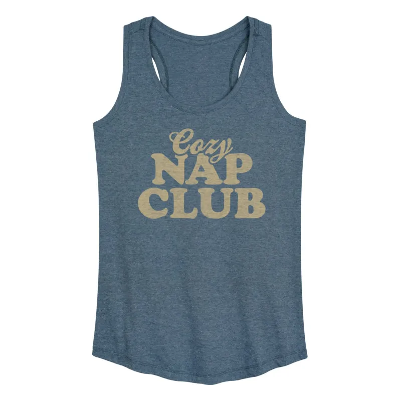 Instant Message - Cozy Nap Club - Women's Racerback Tank Top sold by Zulily