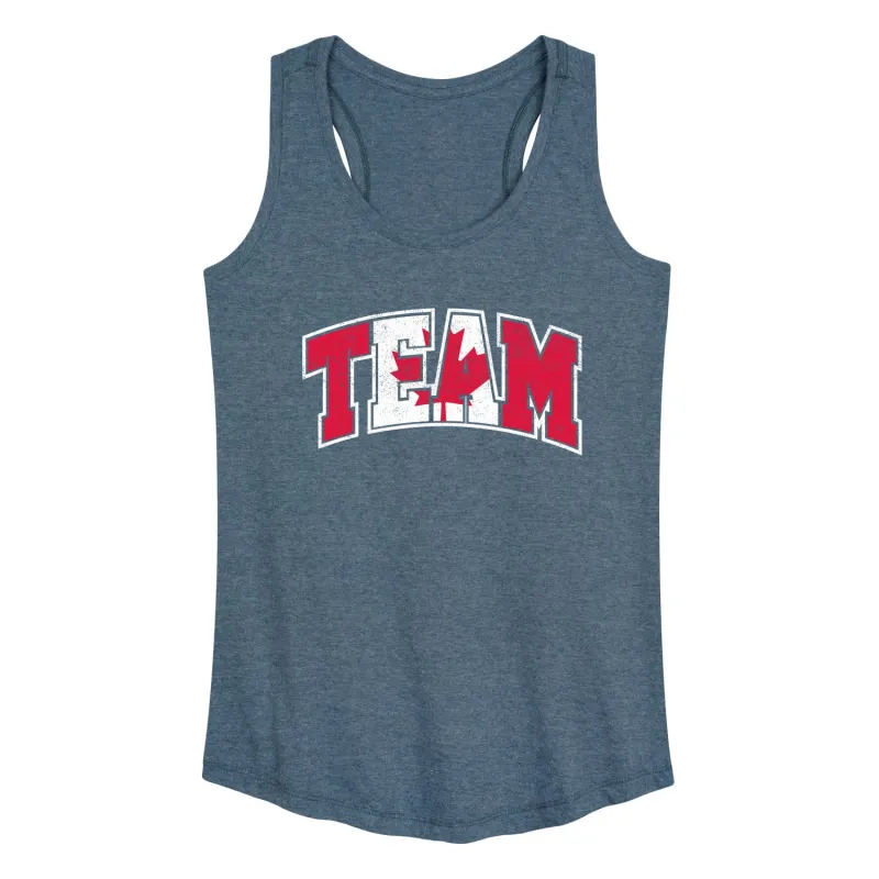 Instant Message - Team Canada - Women's Racerback Tank Top sold by Zulily