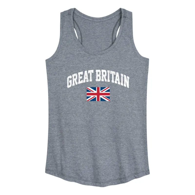 Instant Message - Great Britain Flag - Women's Racerback Tank Top sold by Zulily