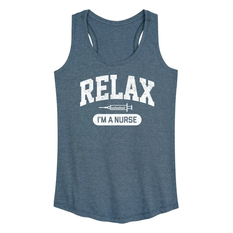 Instant Message - Relax I'm A Nurse - Women's Racerback Tank Top sold by Zulily