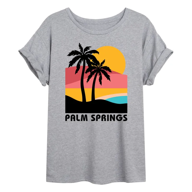 Instant Message - Palm Springs - Women's Oversized Graphic T-shirt sold by Zulily