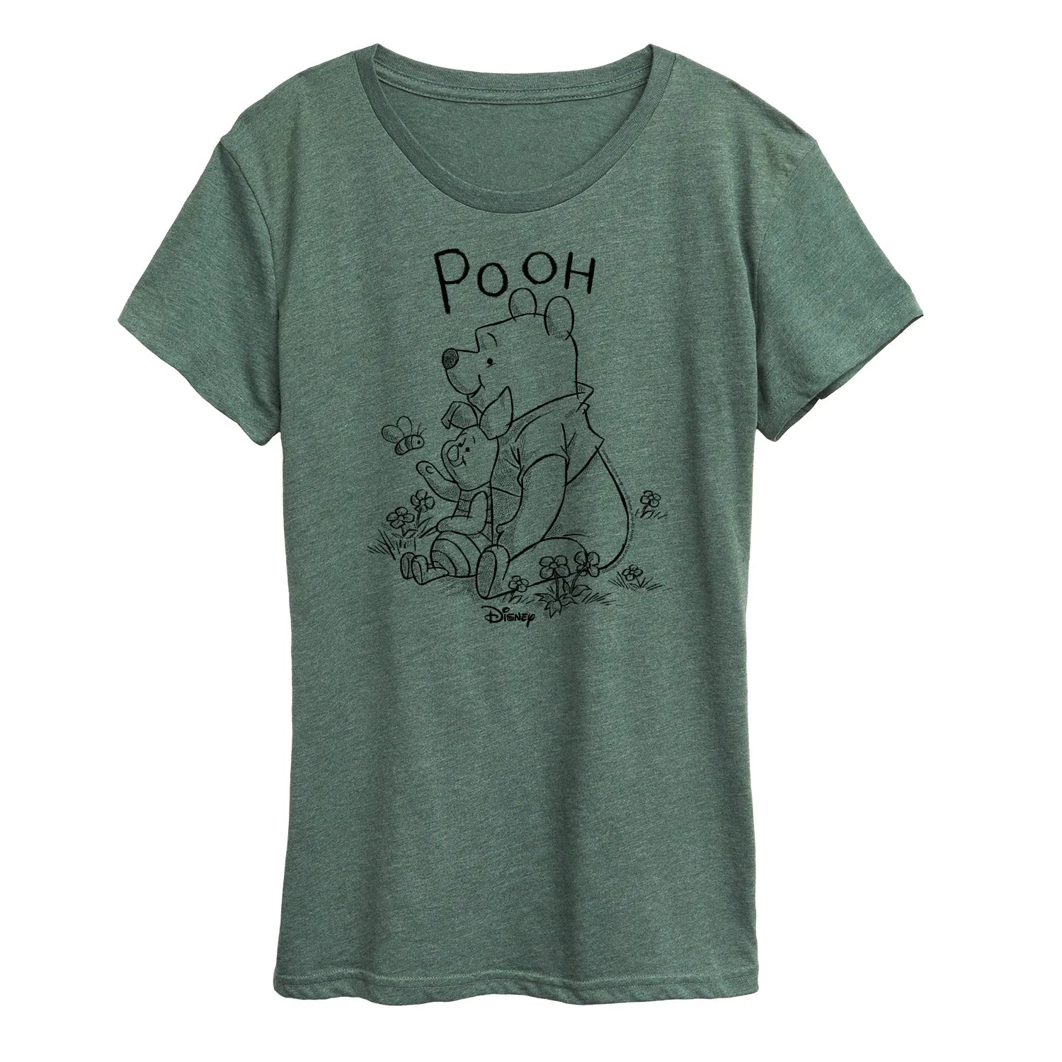 Winnie the Pooh - Pooh And Piglet With Bee - Women's Short Sleeve Graphic T-Shirt sold by Zulily product image thumbnail 2