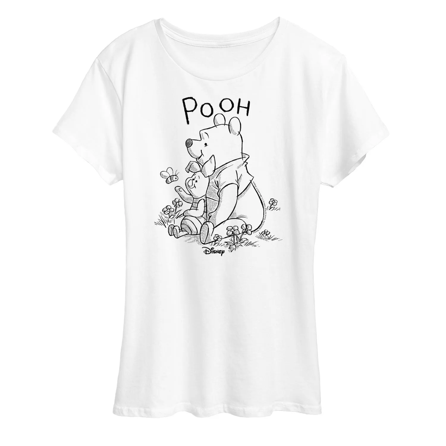 Winnie the Pooh - Pooh And Piglet With Bee - Women's Short Sleeve Graphic T-Shirt sold by Zulily product image thumbnail 4