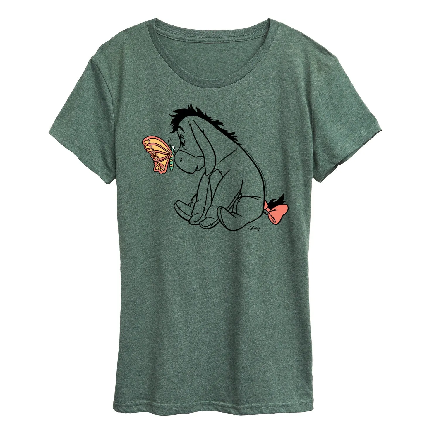 Winnie the Pooh - Eeyore And Butterfly - Women's Short Sleeve Graphic T-Shirt sold by Zulily product image thumbnail 2