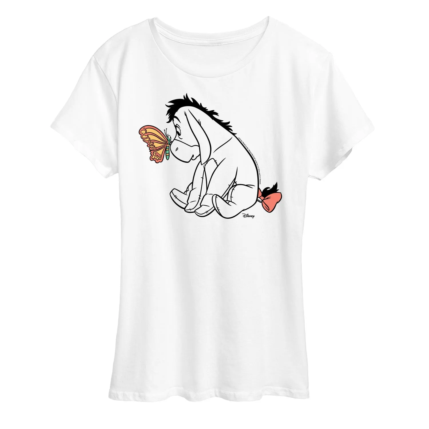 Winnie the Pooh - Eeyore And Butterfly - Women's Short Sleeve Graphic T-Shirt sold by Zulily product image thumbnail 3