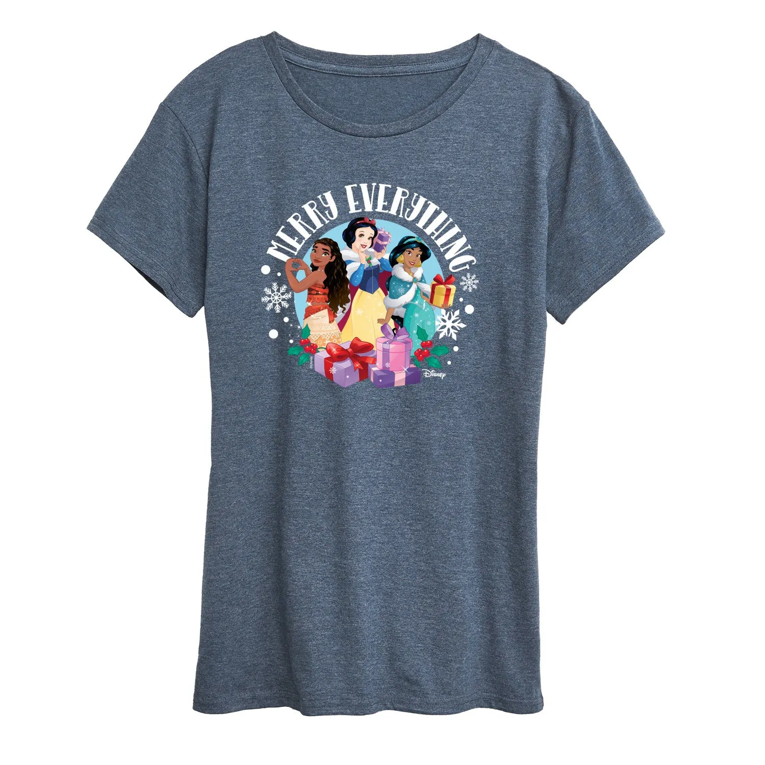 Disney - Merry Everything - Women's Short Sleeve Graphic T-Shirt sold by Zulily product image thumbnail 4