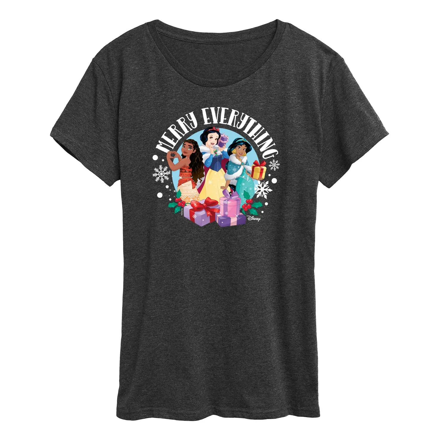 Disney - Merry Everything - Women's Short Sleeve Graphic T-Shirt sold by Zulily product image thumbnail 5