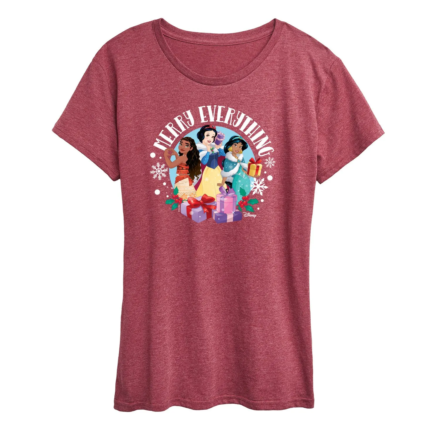 Disney - Merry Everything - Women's Short Sleeve Graphic T-Shirt sold by Zulily product image thumbnail 2