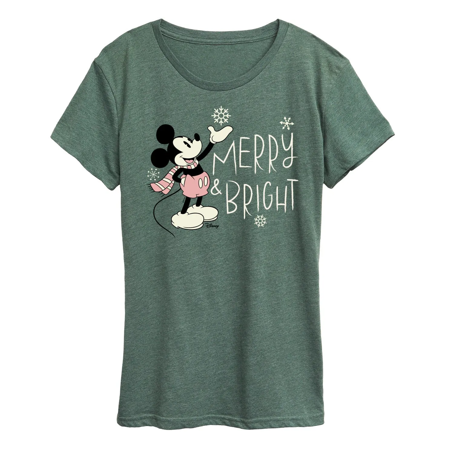 Disney - Merry And Bright - Women's Short Sleeve Graphic T-Shirt sold by Zulily product image thumbnail 2