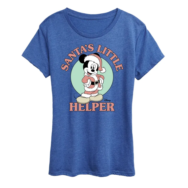 Disney - Santas Little Helper - Women's Short Sleeve Graphic T-Shirt sold by Zulily