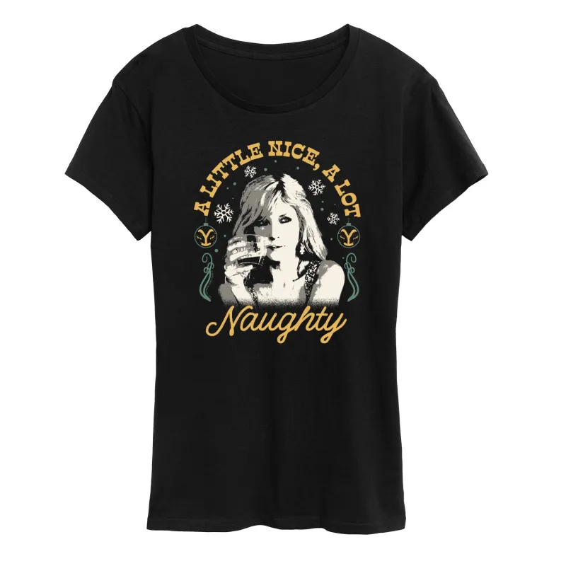 Yellowstone - Nice Naughty Beth - Women's Short Sleeve Graphic T-Shirt sold by Zulily
