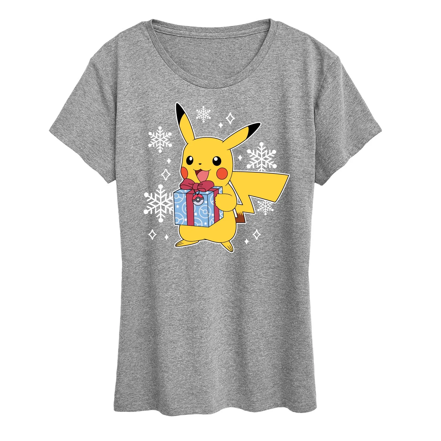 Pokémon - Pika Presents - Women's Short Sleeve Graphic T-Shirt sold by Zulily product image thumbnail 5