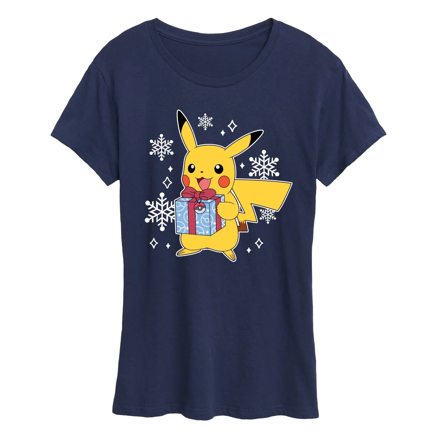 Pokémon - Pika Presents - Women's Short Sleeve Graphic T-Shirt sold by Zulily product image thumbnail 3