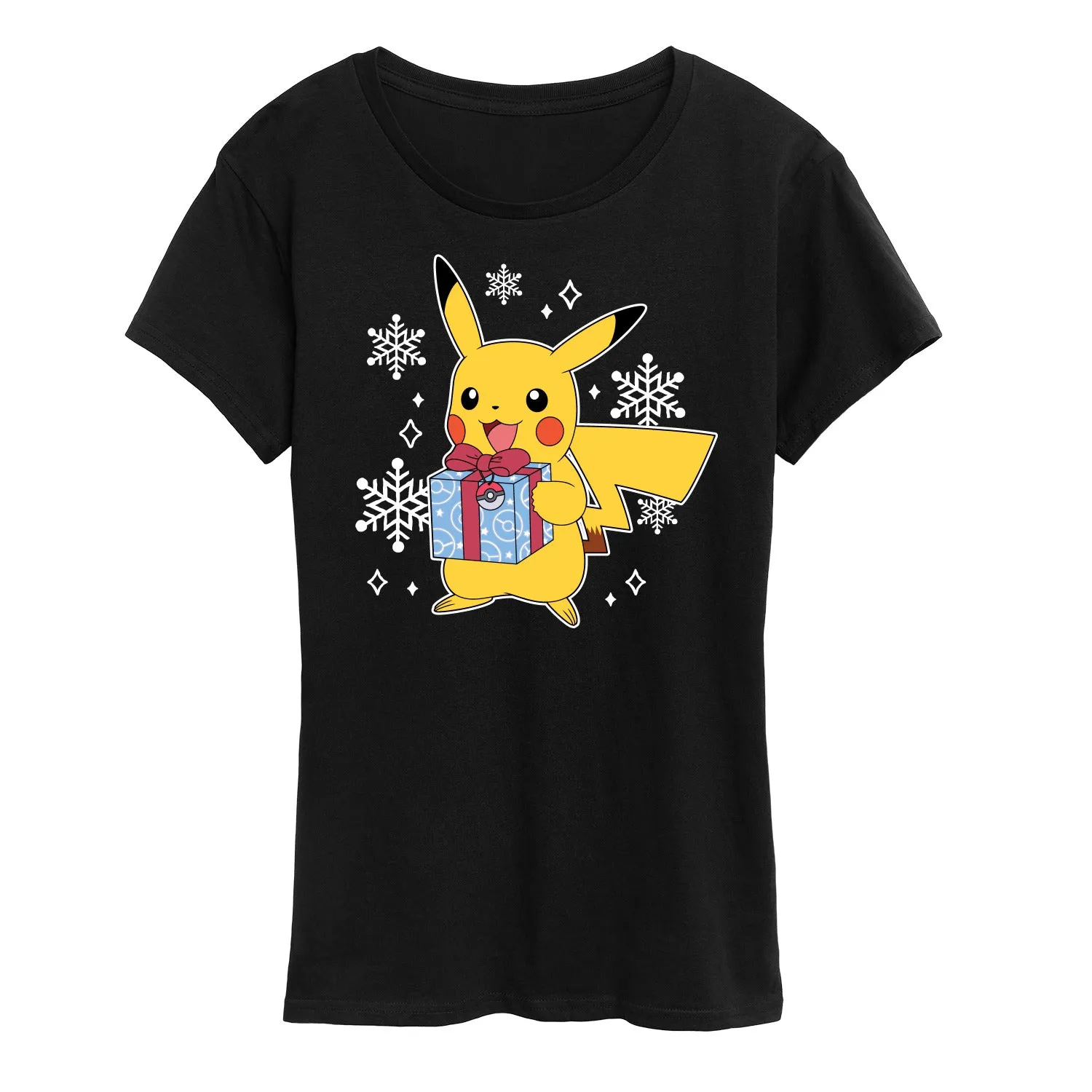 Pokémon - Pika Presents - Women's Short Sleeve Graphic T-Shirt sold by Zulily product image thumbnail 4